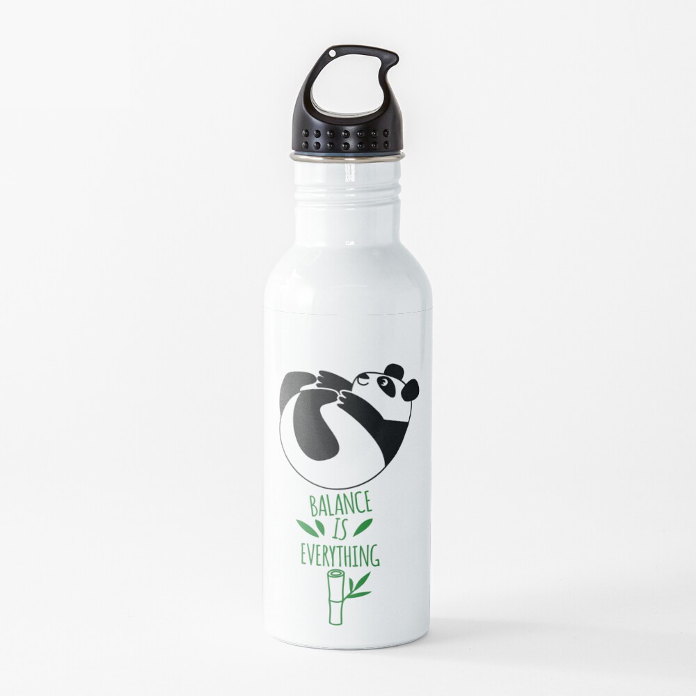 Balance Is Everything! Tumbling panda. Water Bottle