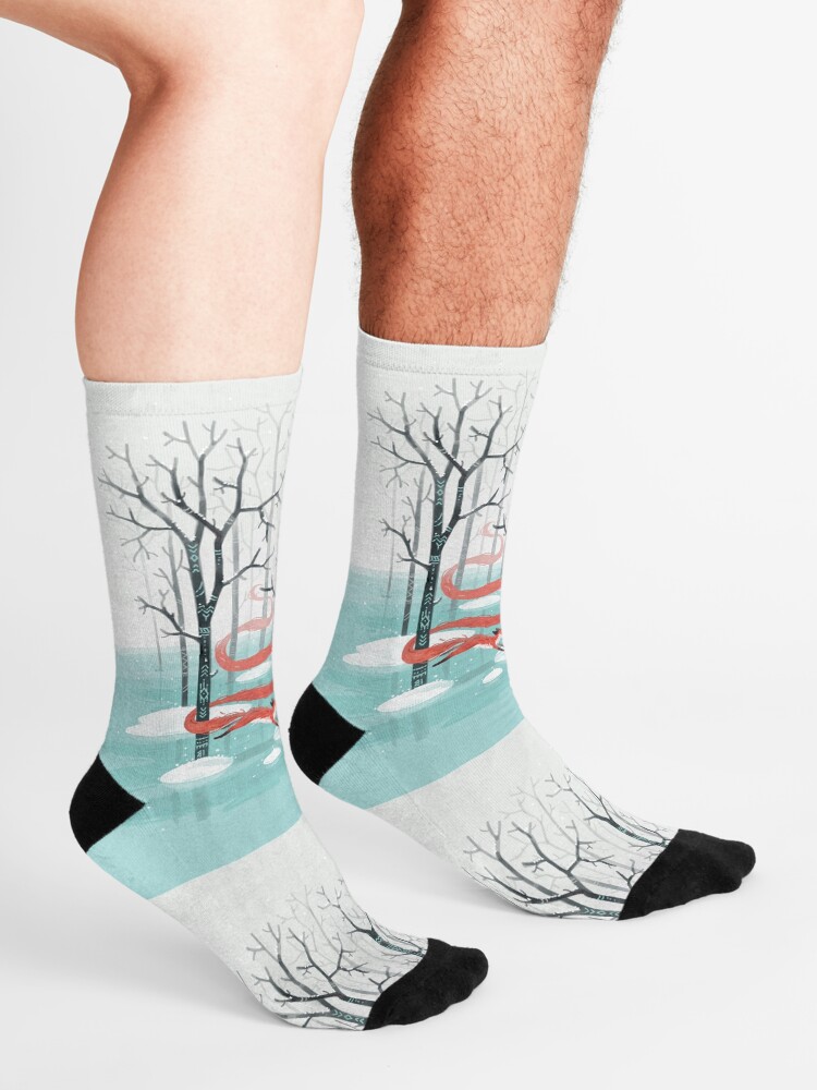 Alternate view of Forest Spirit Socks