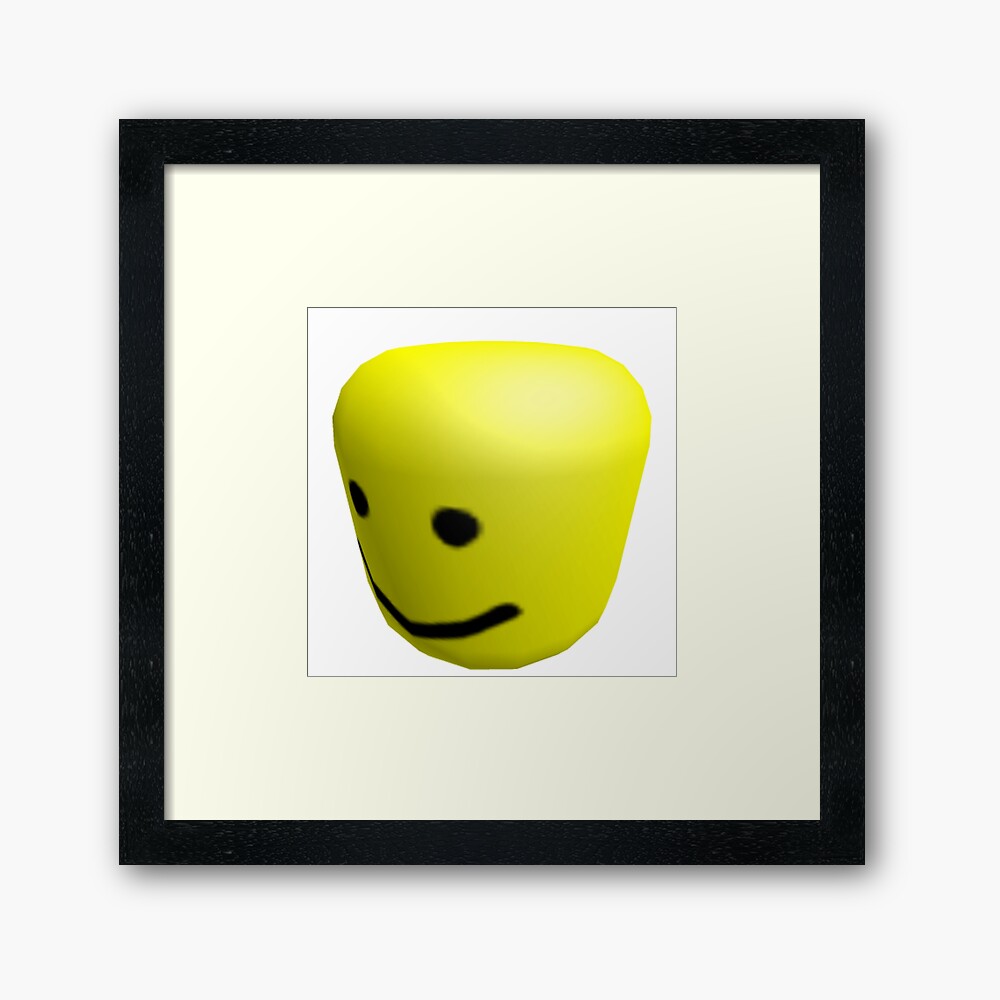 Roblox Funny Noob Framed Art Print By Raynana Redbubble - how to make emotes in roblox studio