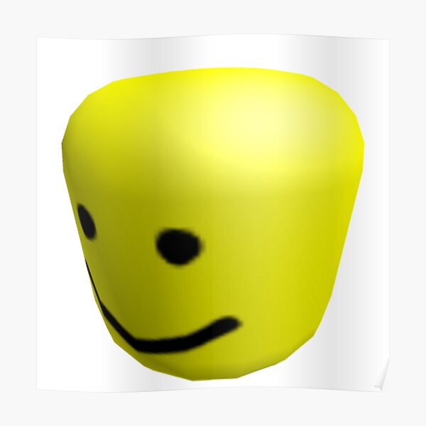 Roblox Funny Noob Poster By Raynana Redbubble - roblox default noob face póster