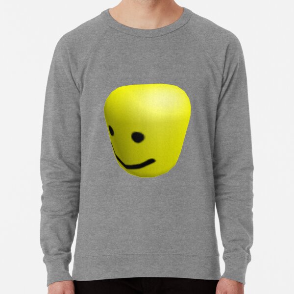 Roblox Noob Meme Lightweight Sweatshirt By Raynana Redbubble - scared epic face noob roblox