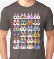 Animal Crossing Cat Villager Heads Unisex T-Shirt