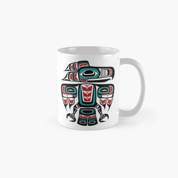 Haida Tlingit Native Raven Totem Classic Mug