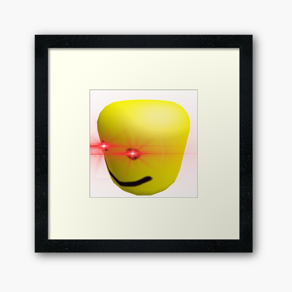 Roblox Noob Meme Framed Art Print By Raynana Redbubble - noob roblox pictures roblox creator roblox memes