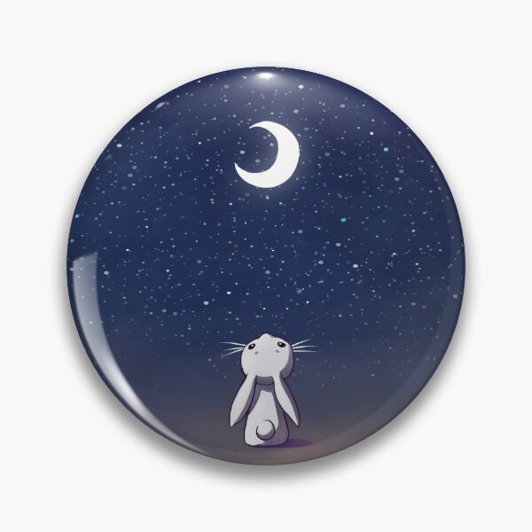Vista previa del artículo con la obra «Conejito de luna», diseñado y vendido por freeminds.