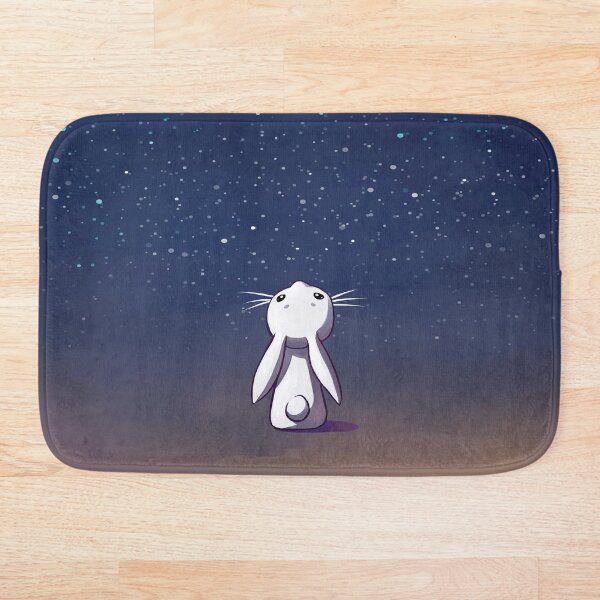 Moon Bunny Bath Mat