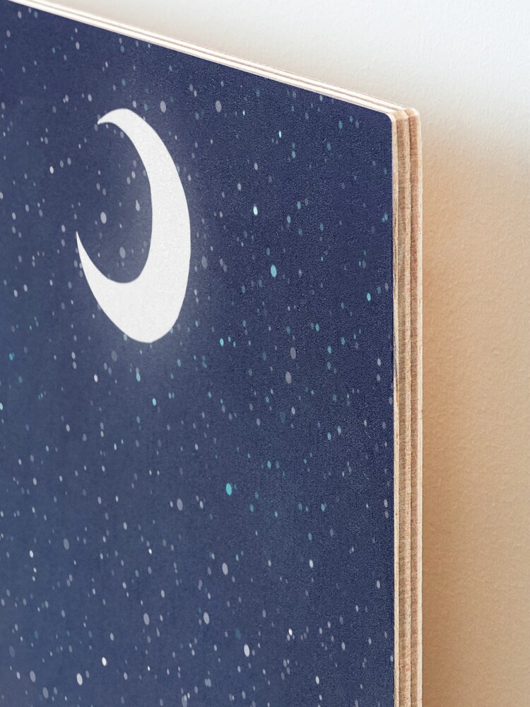 Alternate view of Moon Bunny Mounted Print