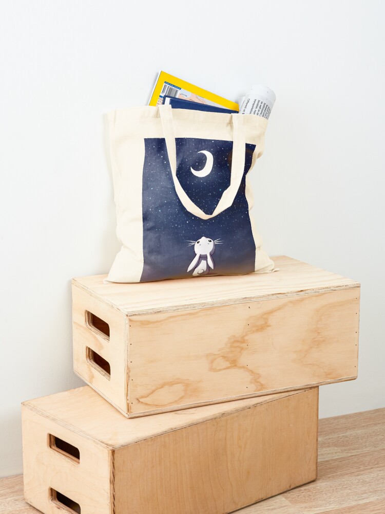 Alternate view of Moon Bunny Tote Bag