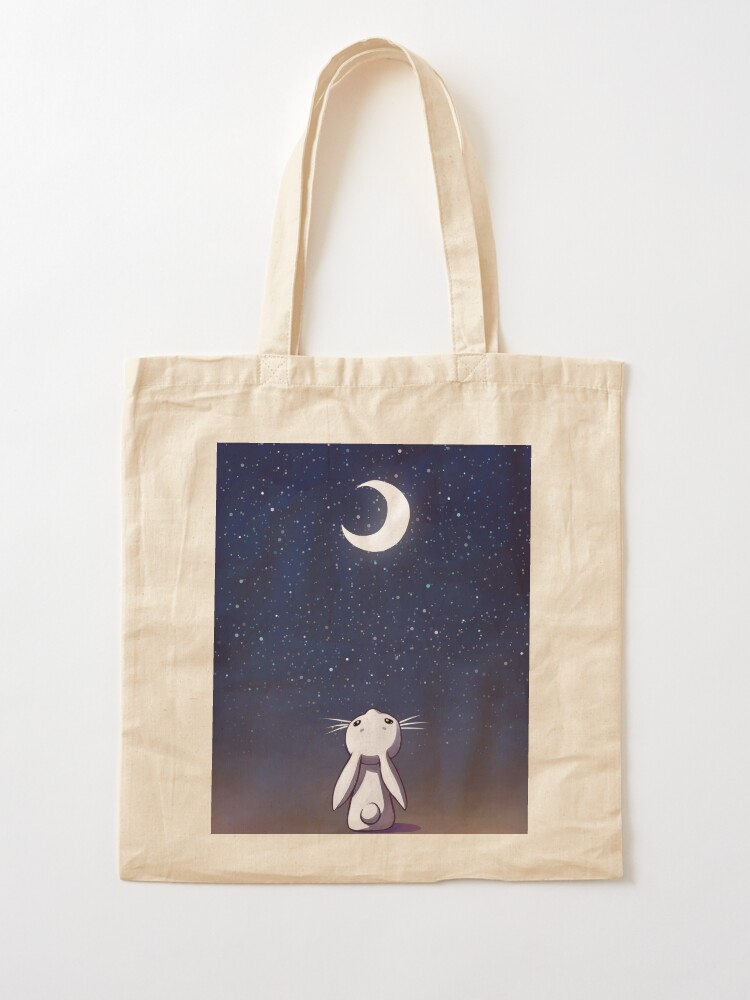 Alternate view of Moon Bunny Tote Bag