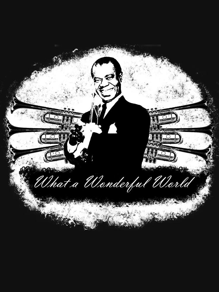 .com: Louis Armstrong What A Wonderful World T-Shirt Tshirt Tee Male  DeepHeather : Clothing, Shoes & Jewelry