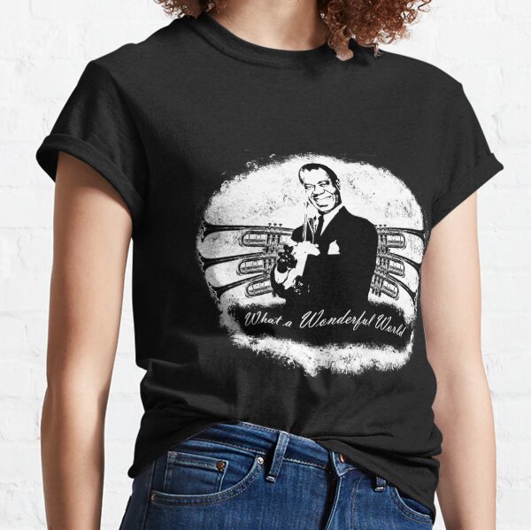 New Louis Armstrong Website T-Shirt sweat shirts plain t-shirt oversized t  shirt men - AliExpress