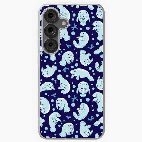 Item preview, Motif mignon de lamantin - Motif sous-marin bleu designed and sold by Bangtees.