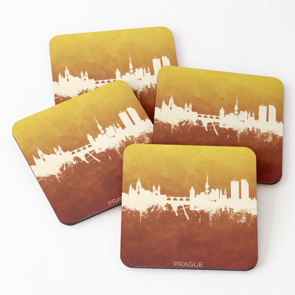 Item preview, Prague (Praha) Czech Republic Skyline designed and sold by ArtPrints.
