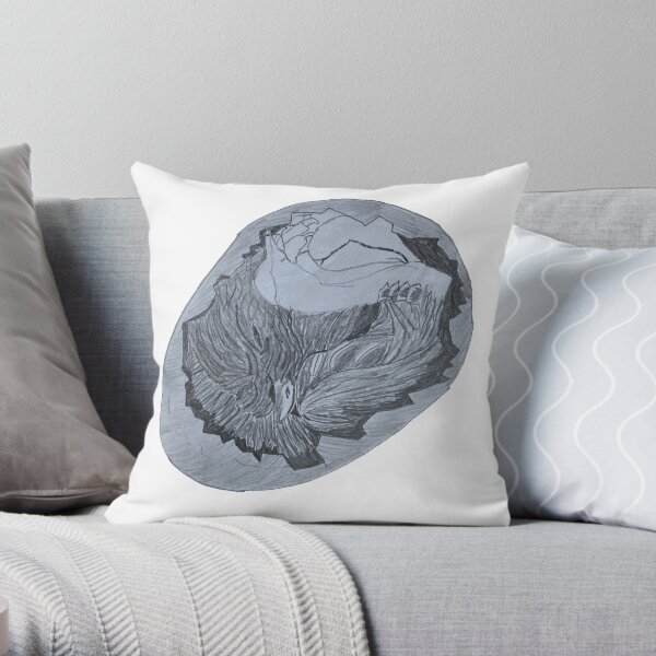 Unborn Chick Throw Pillow