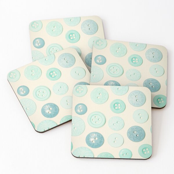 Item preview, Vintage Blues Button Love designed and sold by SharonJ.