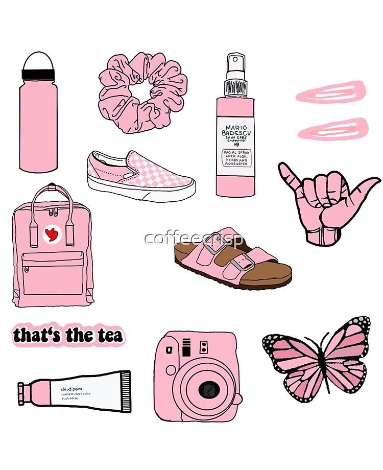 Vsco Sticker Pack In Baby Pink Ipad Case Skin By Coffeecrisp