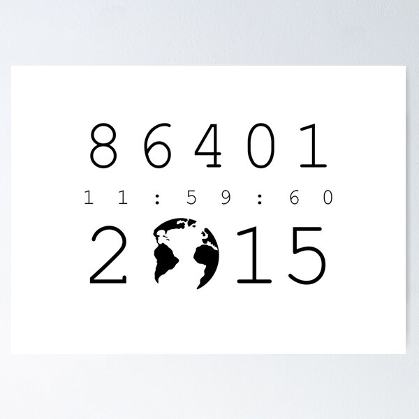 Item preview, 86401 Leap Second 2015 designed and sold by jezkemp.