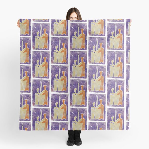 Orange Bottle Yellow Plant Scarf