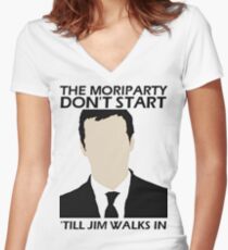 MoriPARTY Women's Fitted V-Neck T-Shirt