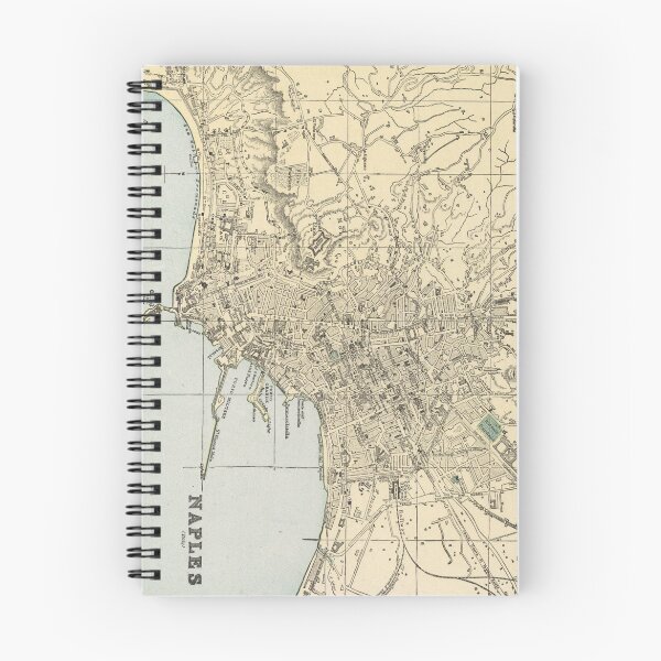 Item preview, Vintage Map of Naples Italy (1901) designed and sold by BravuraMedia.
