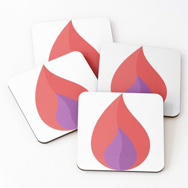 Item preview, Geometric Pattern: Flame: Light Red designed and sold by Red Wolf.
