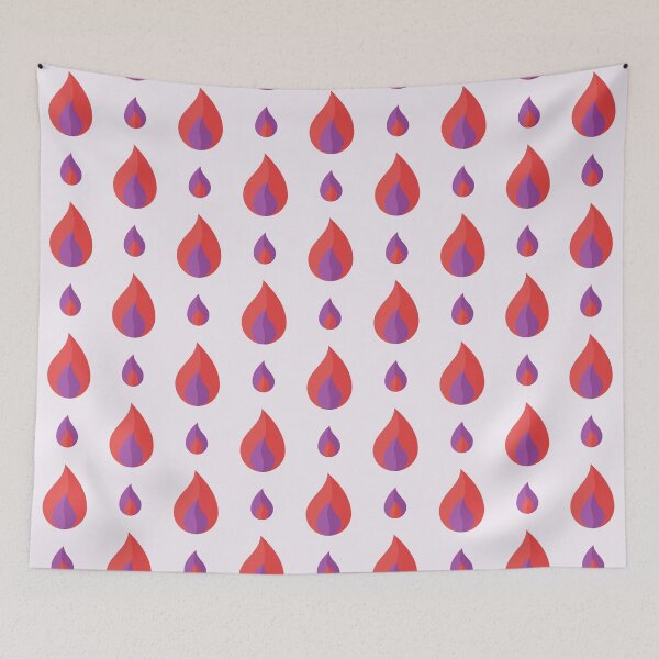 Item preview, Geometric Pattern: Flame: Light Red designed and sold by Red Wolf.