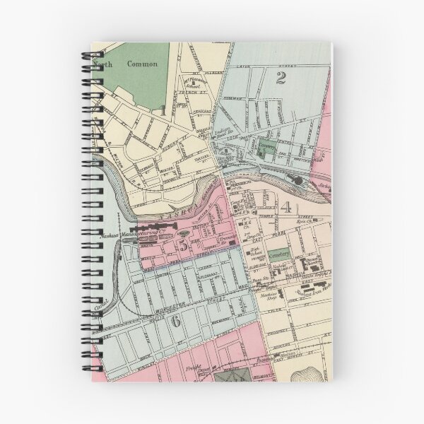 Item preview, Vintage Map of Nashua NH (1877) designed and sold by BravuraMedia.