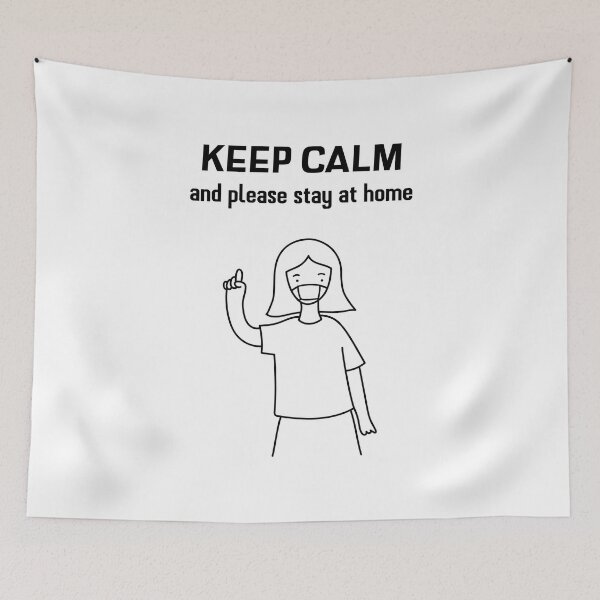 Item preview, Coronavirus: Keep Calm and Please Stay at Home designed and sold by ErenStream.