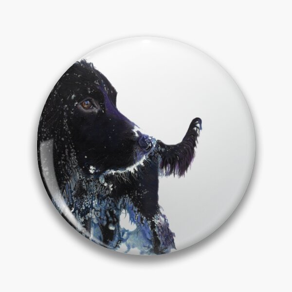 Item preview, Hugo the Spaniel in the snow designed and sold by IslesArt.
