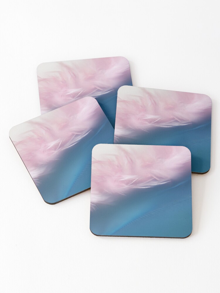 Thumbnail 1 of 5, Coasters (Set of 4), Feather Light designed and sold by SharonJ.