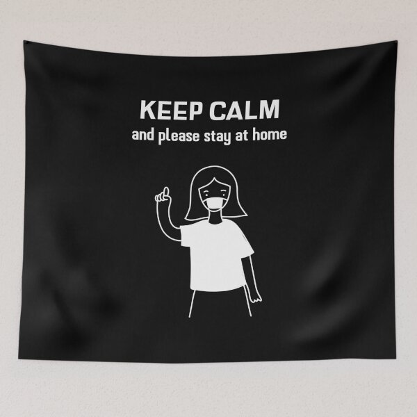 Item preview, Coronavirus: Keep Calm and Please Stay at Home designed and sold by ErenStream.