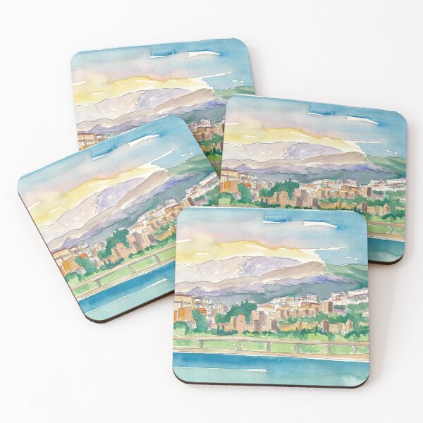 Item preview, Malaga Port View Of City And Alcazaba Fortress designed and sold by artshop77.