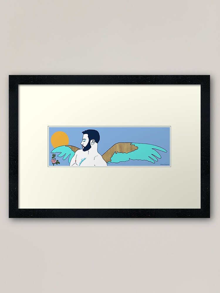 Alternate view of The lonely rose Framed Art Print