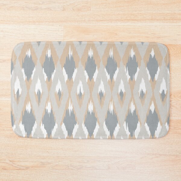 Item preview, Boho, Ikat Pattern, Blush, Gray, Charcoal designed and sold by meggydesigns.