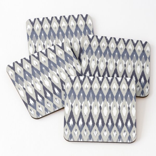 Item preview, Boho, Ikat Pattern, Gray, Indigo, Navy, Blue designed and sold by meggydesigns.