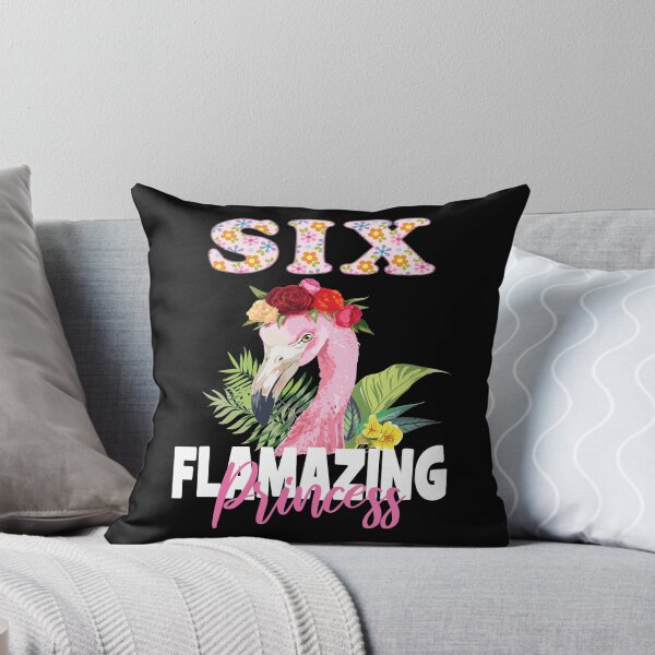 Item preview, Six Flamazing Princess 6th Girls Birthday 6 Years Old product designed and sold by Grabitees.