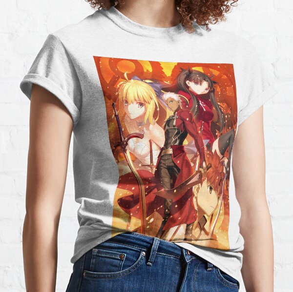Anime Fate Zero barbare Matou Kariya T-shirts casual Basic Tee shirt Homme Tops