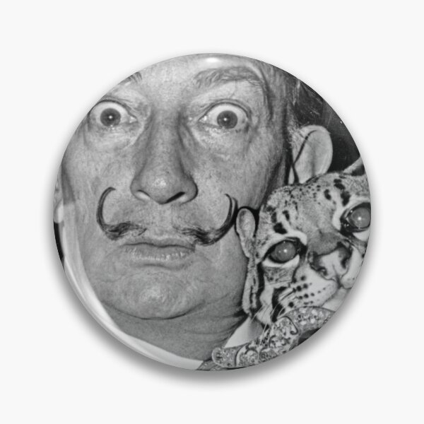 Item preview, Salvador Dali photo with ocelot and cane. designed and sold by JustynaWarsaw.