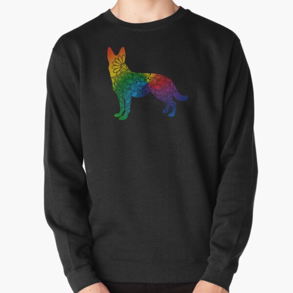 German Shepard Warm Colors Pullover Sweatshirt