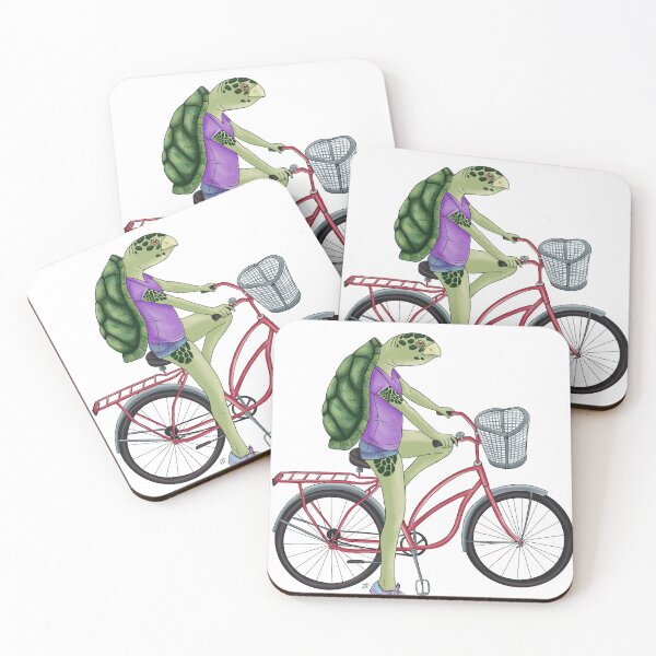Item preview, turtle on bike designed and sold by estanisaboal.