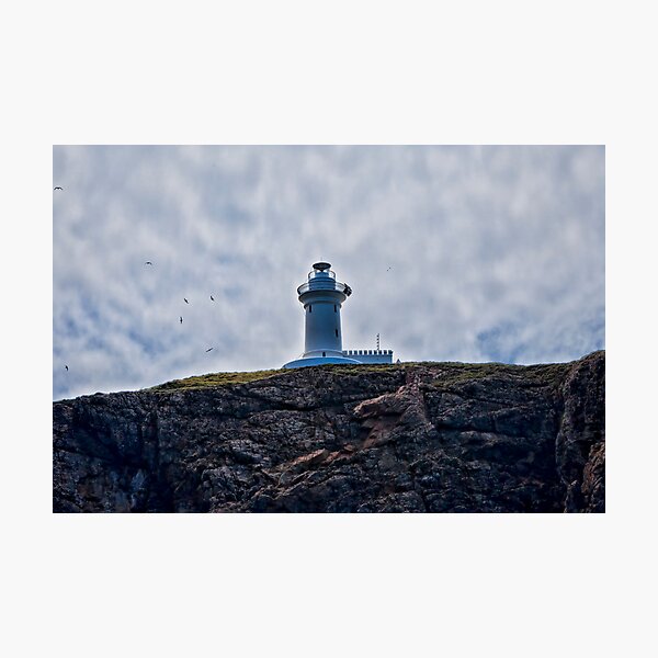 " Lighthouses are lonely figures" (Tianne Albrow 2012) Photographic Print