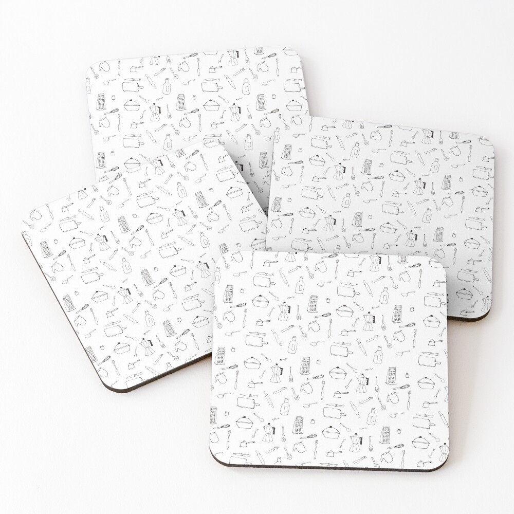 Elementos de cocina - Pattern Posavasos (lote de 4)