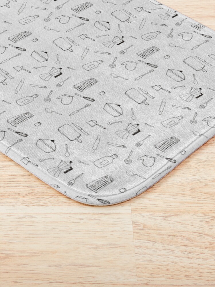 Vista alternativa de Alfombra de baño Elementos de cocina - Pattern
