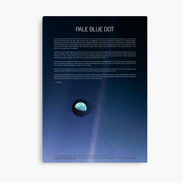 Pale Blue Dot — Voyager 1 ⛔ 2020 revision Canvas Print