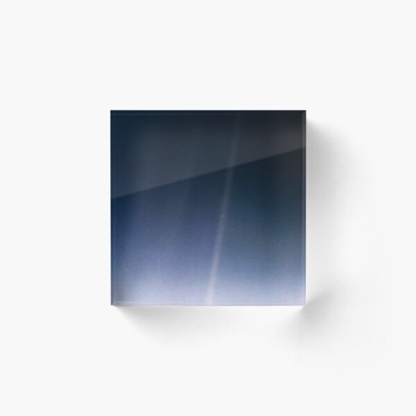 Pale Blue Dot — Voyager 1 ⛔ 2020 revision Acrylic Block