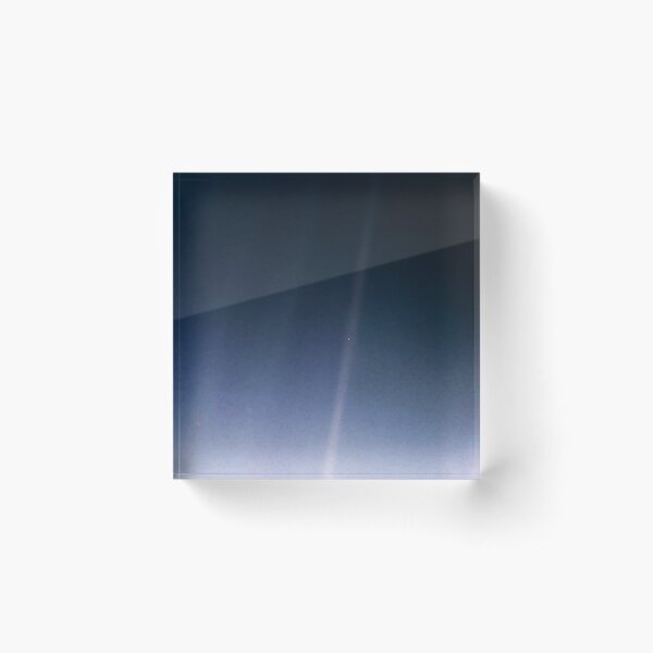 Pale Blue Dot — Voyager 1 ⛔ 2020 revision Acrylic Block