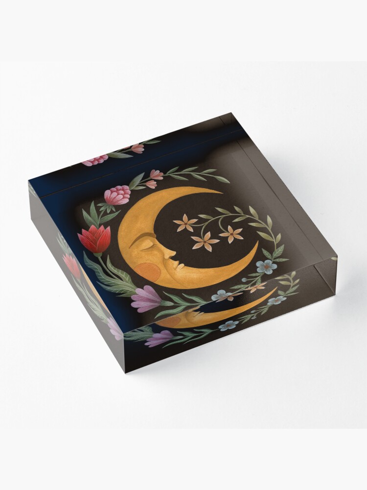 Alternate view of Midsummer Moon Acrylic Block