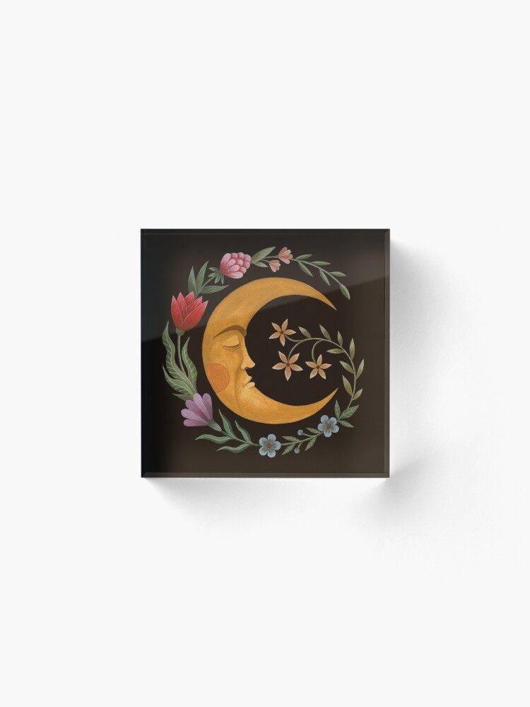 Alternate view of Midsummer Moon Acrylic Block