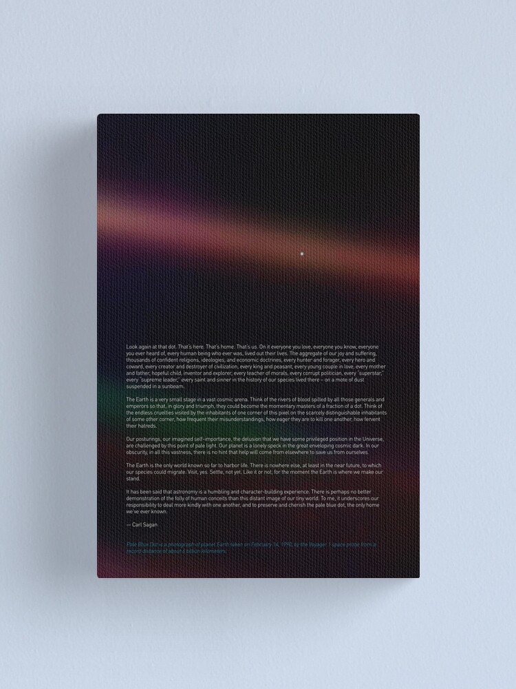 Pale Blue Dot Voyager 1' Poster, picture, metal print, paint by Synthwave  1950, Displate