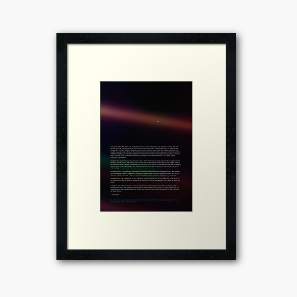 The Pale Blue Dot Framed Poster